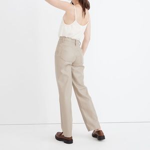 Madewell Faux Leather High Rise Straight Pants Size 28